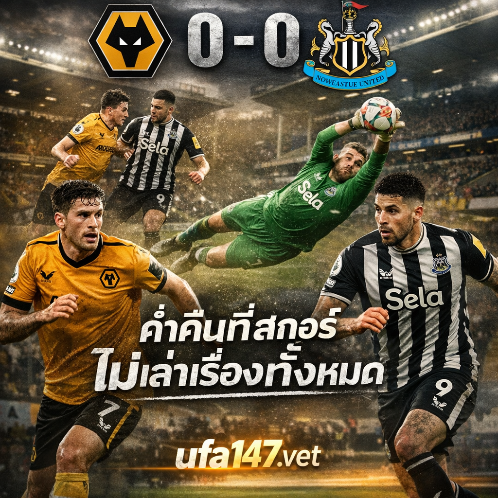 วูล์ฟแฮมป์ตัน 0-0 นิวคาสเซิ่ล ค่ำคืนที่สกอร์ไม่เล่าเรื่องทั้งหมด
