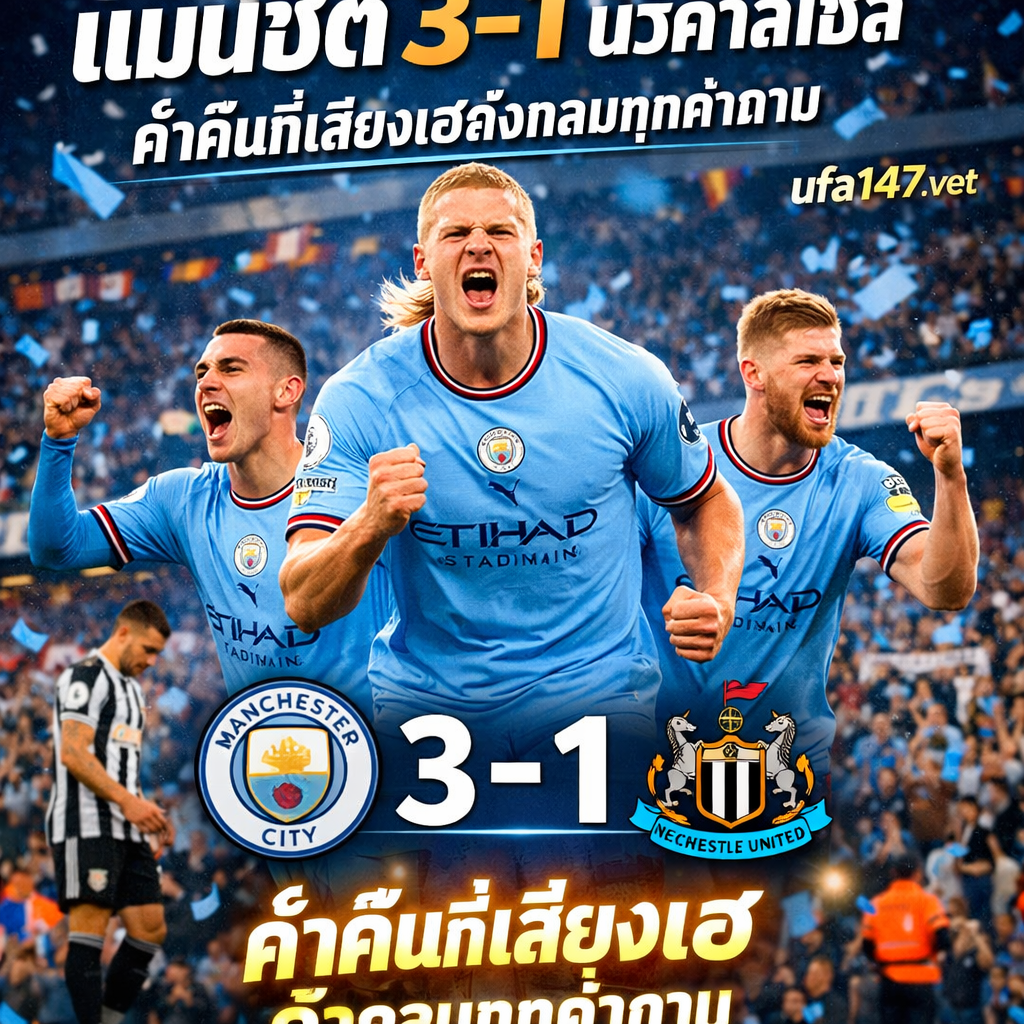 แมนซิตี้ 3-1 นิวคาสเซิ่ล ค่ำคืนที่เสียงเฮดังกลบทุกคำถาม